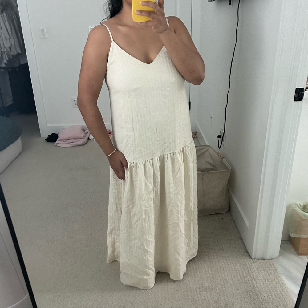 nakd v-neck structured maxi dress